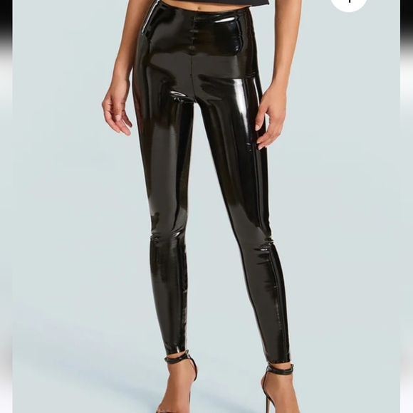 COMMANDO Faux Patent Leather Legging In Black. Size XS - Picture 2 of 15